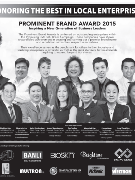 PROMISING SME 500 & PROMINENT BRAND&nbsp;AWARD